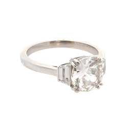Bague Trilogie en platine et diamants - Castafiore
