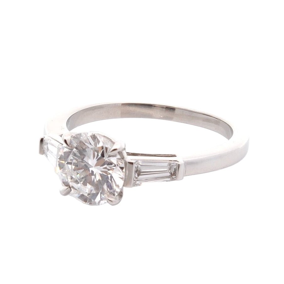 Bague Trilogie en platine et diamants - Castafiore
