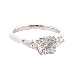 Bague Trilogie en platine et diamants - Castafiore