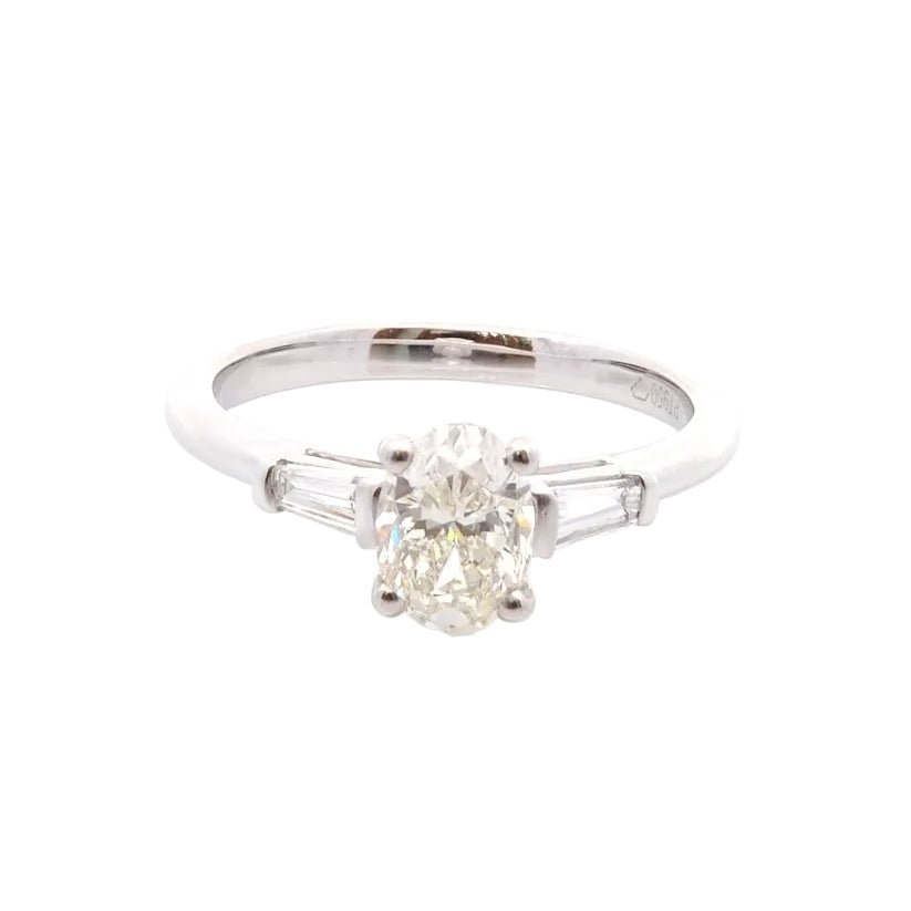 Bague Trilogie en platine et diamants - Castafiore