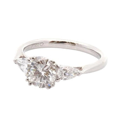Bague Trilogie en platine et diamants - Castafiore