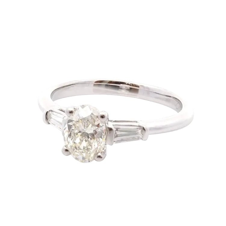 Bague Trilogie en platine et diamants - Castafiore