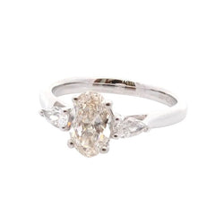 Bague Trilogie en platine et diamants - Castafiore