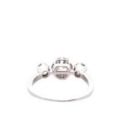 Bague Trilogie en platine et diamants - Castafiore