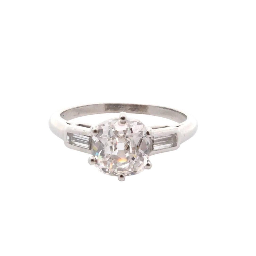 Bague Trilogie en platine et diamants - Castafiore
