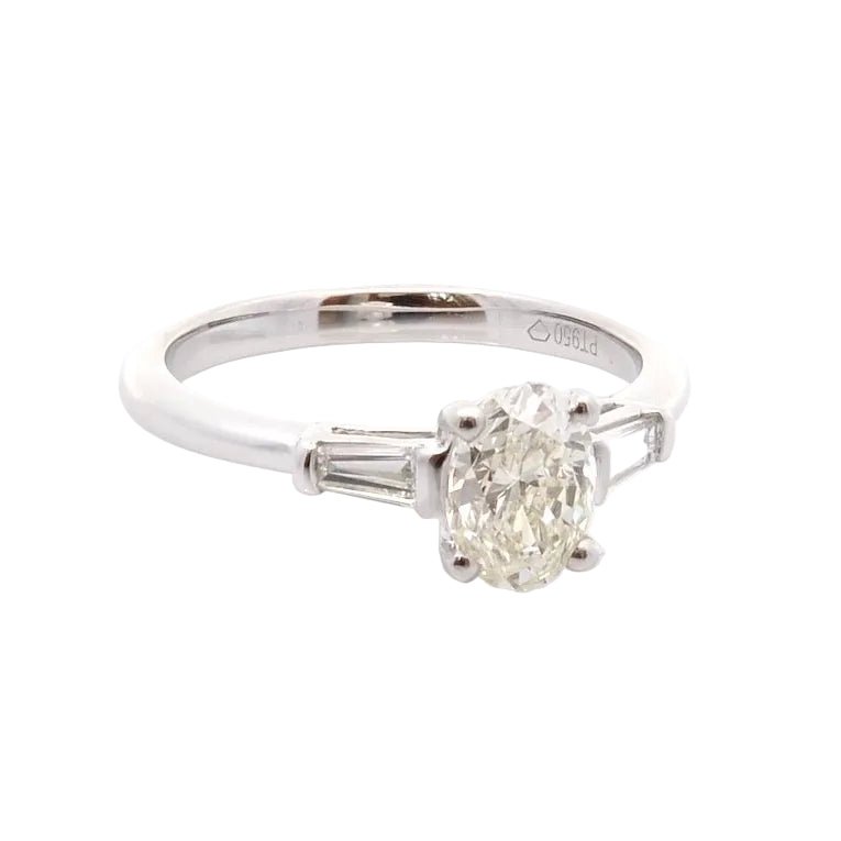 Bague Trilogie en platine et diamants - Castafiore