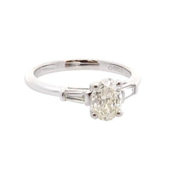 Bague Trilogie en platine et diamants - Castafiore