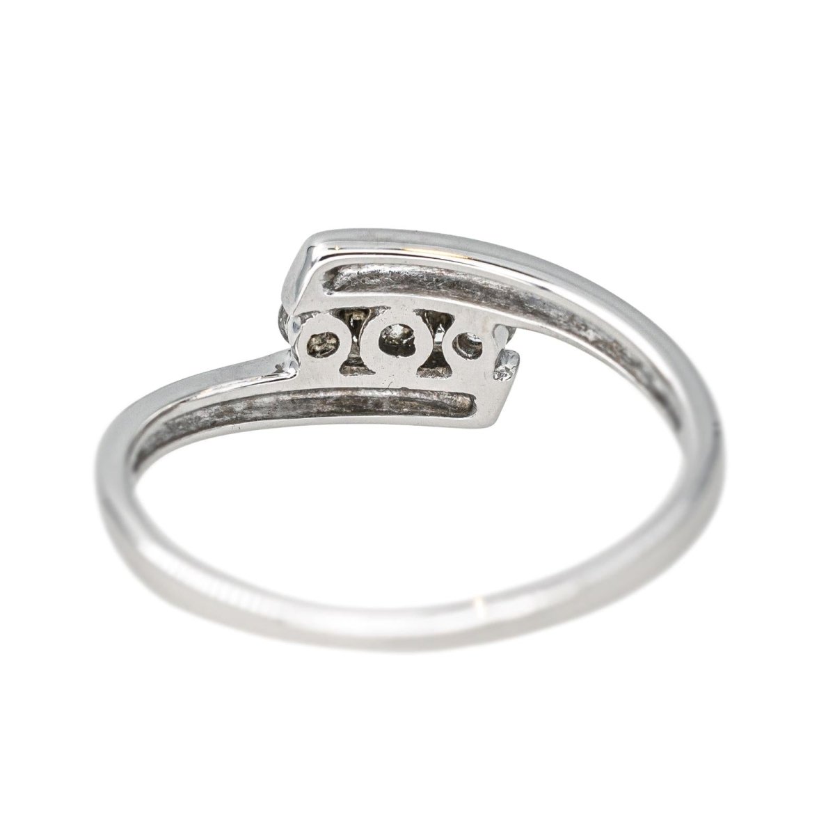 Bague Trilogie Or blanc Diamant - Castafiore