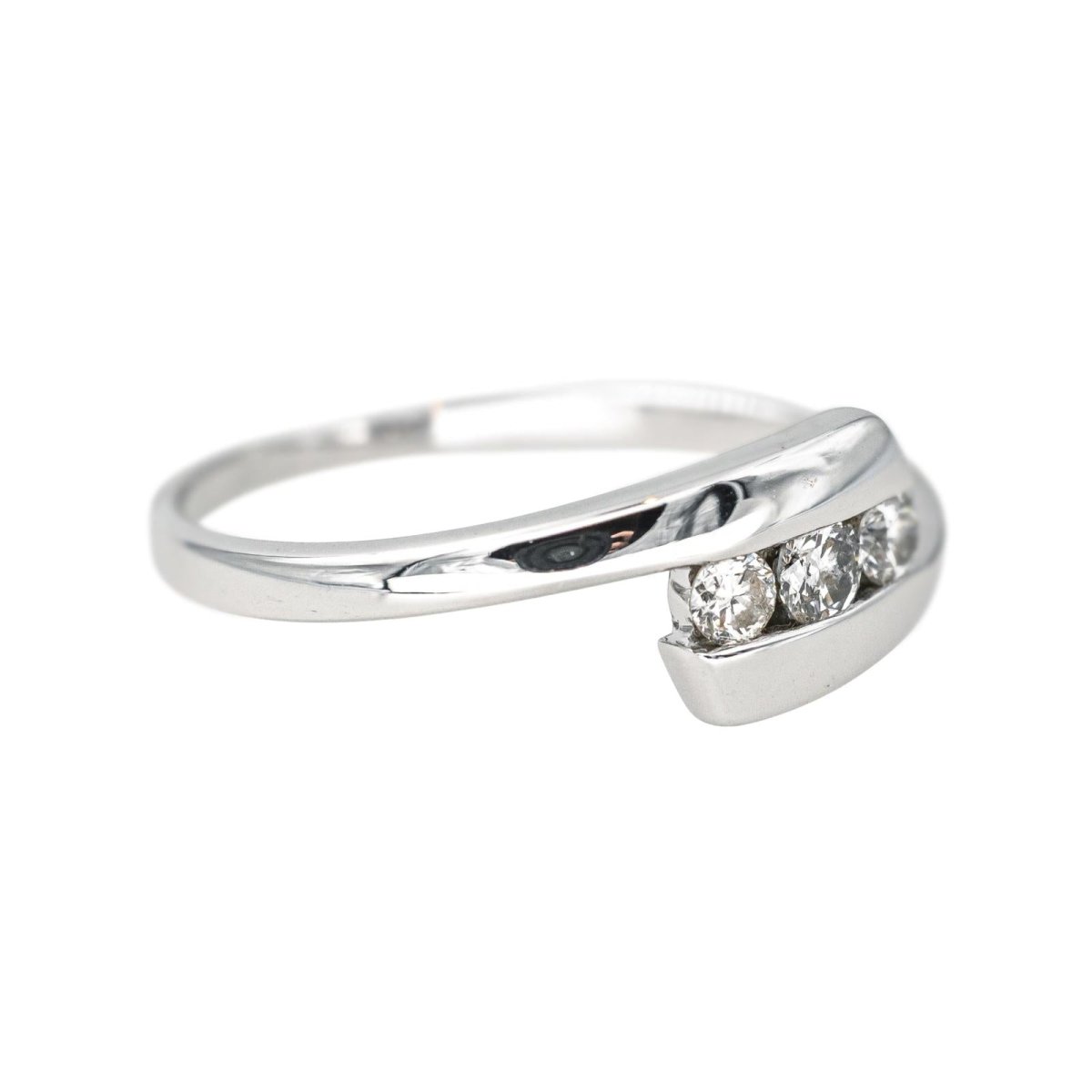 Bague Trilogie Or blanc Diamant - Castafiore