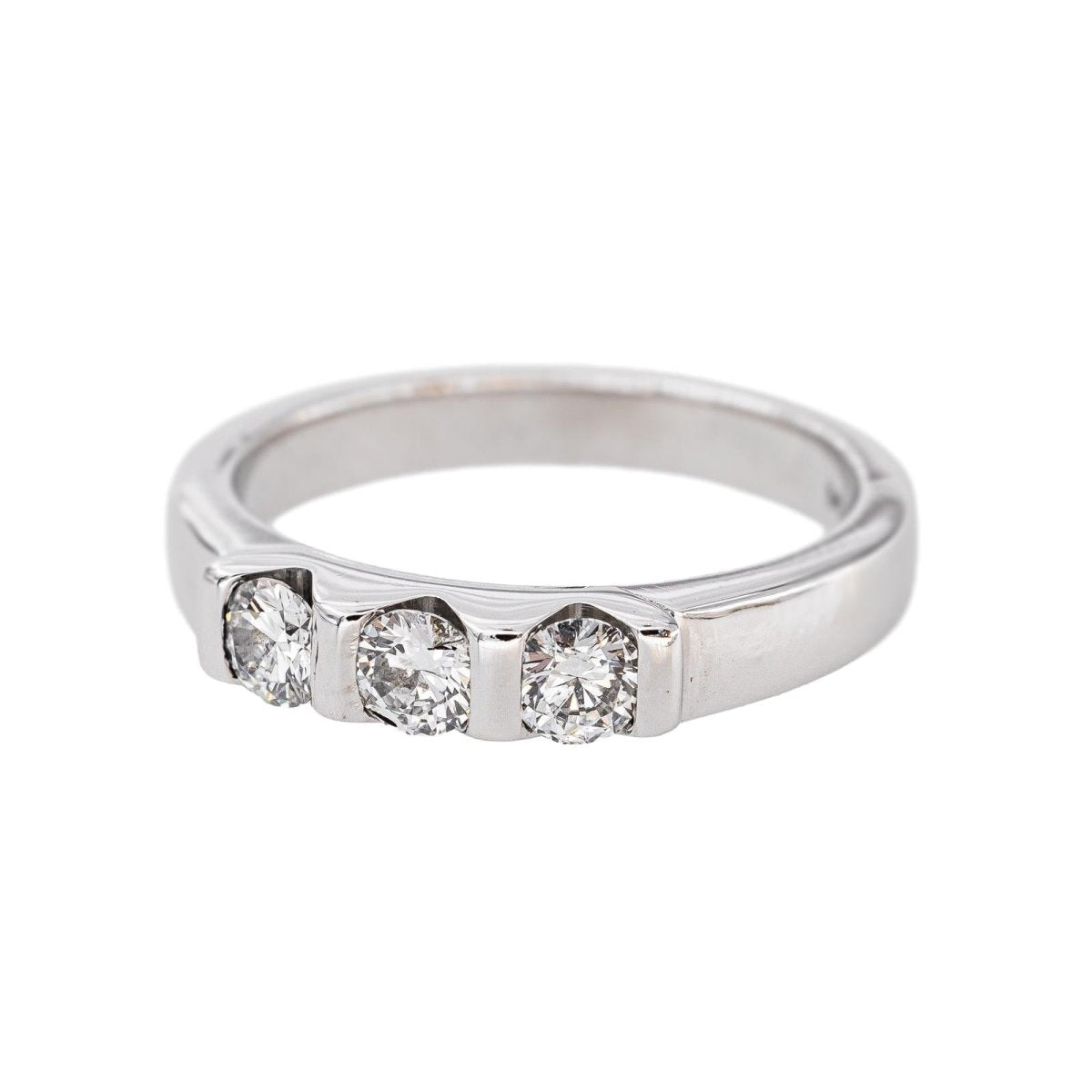 Bague Trilogie Or blanc Diamant - Castafiore