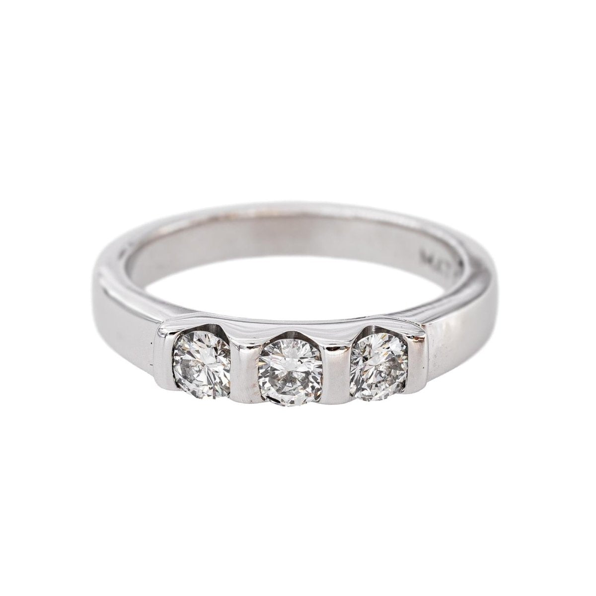 Bague Trilogie Or blanc Diamant - Castafiore