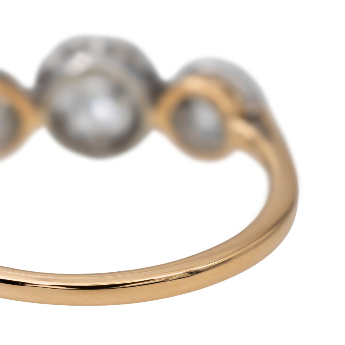 Bague Trilogie Or jaune Diamant - Castafiore