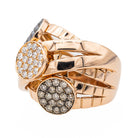 Bague Trilogie Or rose Diamant - Castafiore