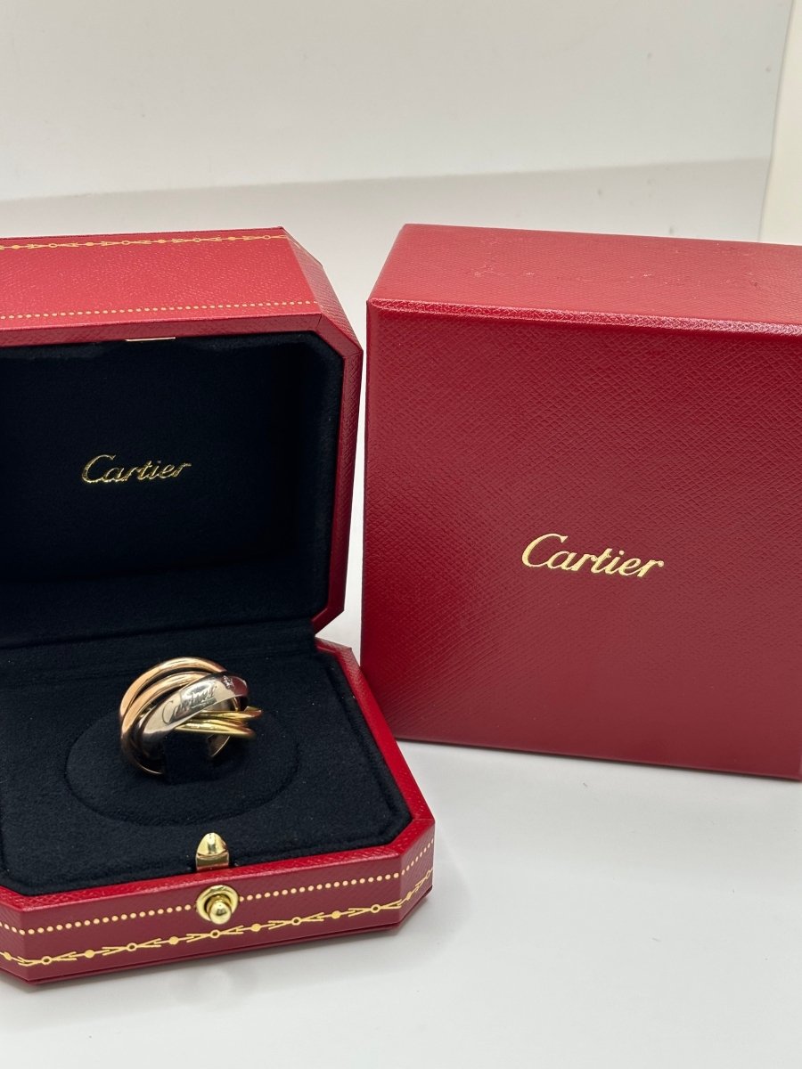 Bague Trinity Cartier 3 ors 6 anneaux - Castafiore