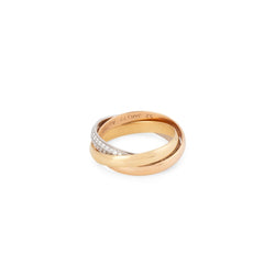 Bague Trinity CARTIER trois ors et diamants - Castafiore