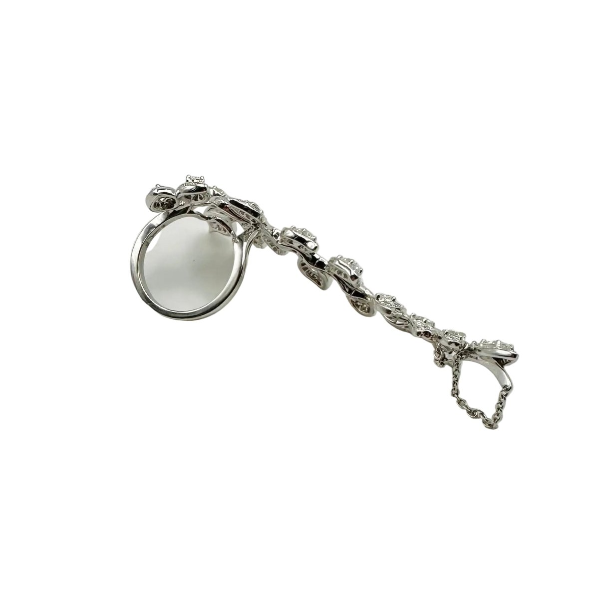 Bague Triple en or blanc et diamants - Castafiore