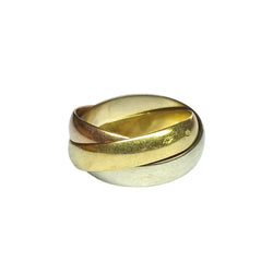 Bague trois ors en or jaune, or gris et or rose - Castafiore