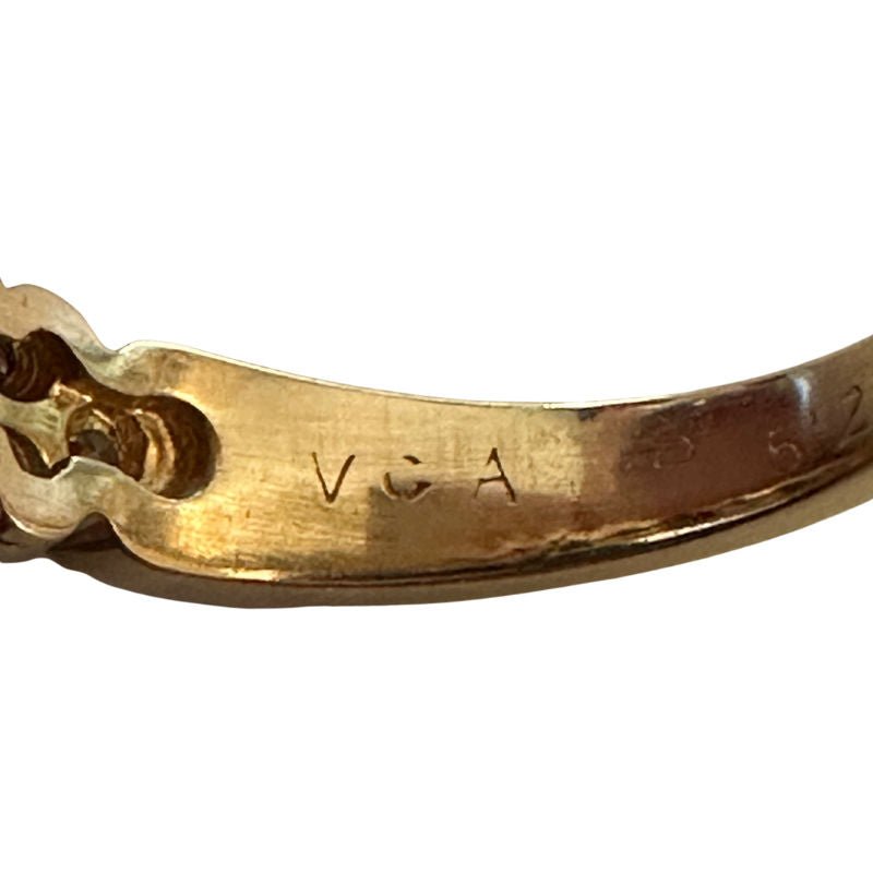 Bague VAN CLEEF & ARPELS en or jaune, diamants et saphirs - Castafiore