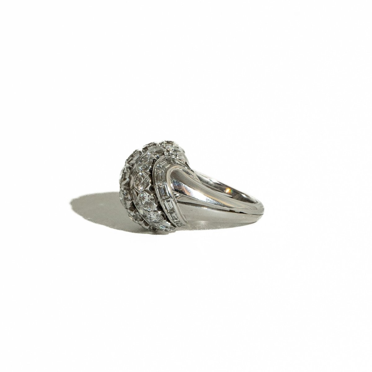Bague VAN CLEEF & ARPELS en platine et diamants - Castafiore