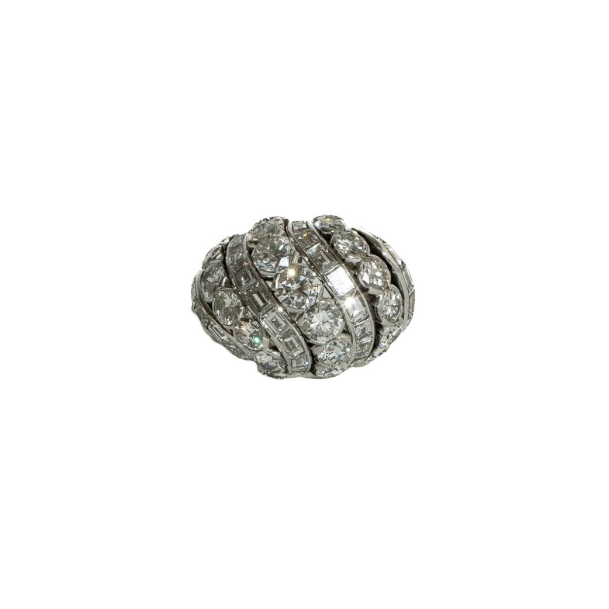 Bague VAN CLEEF & ARPELS en platine et diamants - Castafiore
