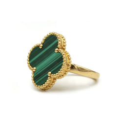 Bague VAN CLEEF & ARPELS "Magic Alhambra" en or jaune et malachite - Castafiore