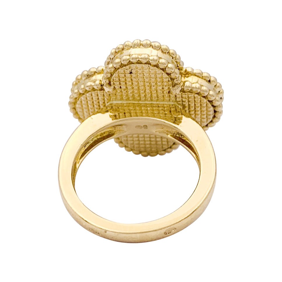 Bague VAN CLEEF & ARPELS "Magic Alhambra" en or jaune et malachite - Castafiore
