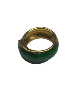 BAGUE VAN CLEEF & ARPELS OR 18K ET EMAIL (T.48) - Castafiore