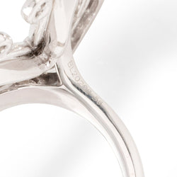 Bague VAN CLEEF & ARPELS Papillon en or blanc et diamants - Castafiore