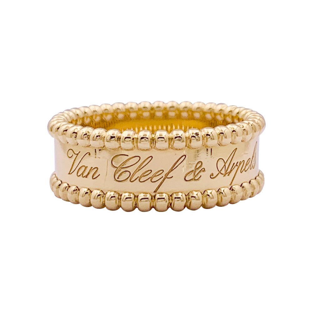 Bague VAN CLEEF & ARPELS "Perlée signature" en or jaune - Castafiore