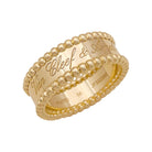 Bague VAN CLEEF & ARPELS "Perlée signature" en or jaune - Castafiore