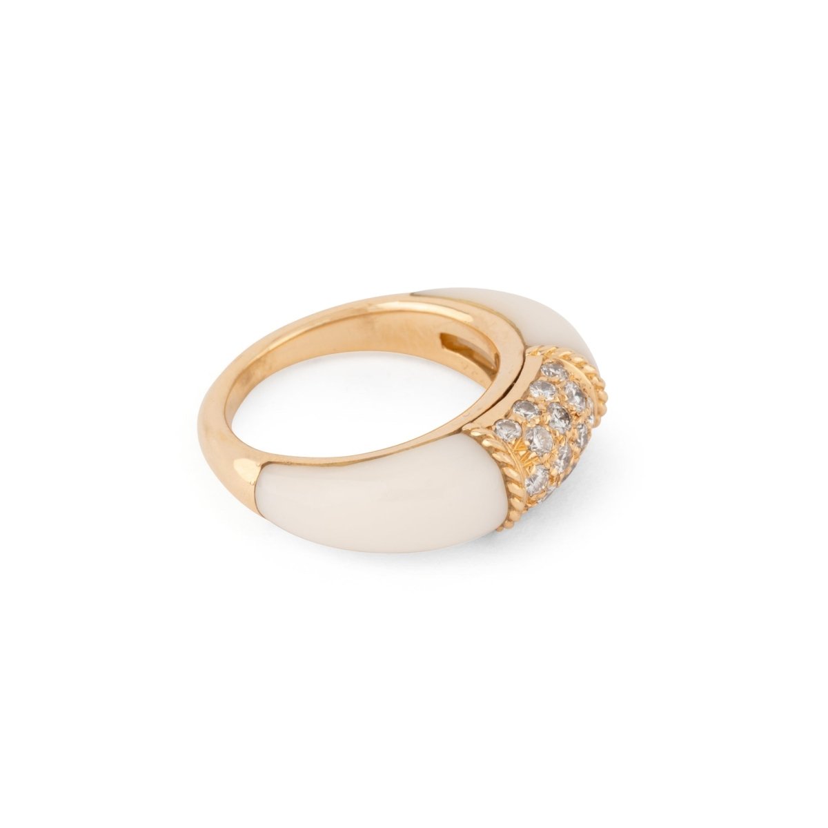 Bague Van Cleef & Arpels Philippine en or jaune et Ivoire - Castafiore