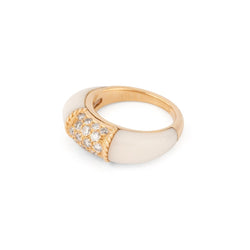 Bague Van Cleef & Arpels Philippine en or jaune et Ivoire - Castafiore