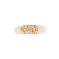 Bague Van Cleef & Arpels Philippine en or jaune et Ivoire - Castafiore