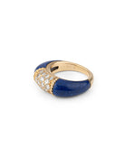 Bague VAN CLEEF & ARPELS "Philippine" en or jaune, lapis lazuli et diamants - Castafiore