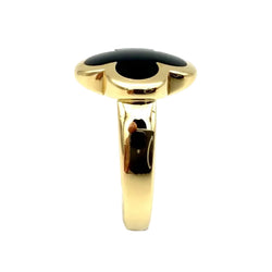 Bague VAN CLEEF & ARPELS "Pure Alhambra" en or jaune et onyx - Castafiore