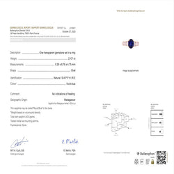 Bague Van Cleef & Arpels saphir et diamants baguette. - Castafiore