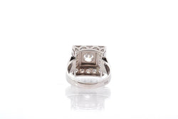 Bague vintage 1950 diamants en platine - Castafiore