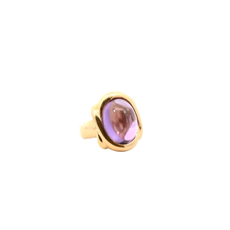 Bague vintage améthyste en or 18k - Castafiore