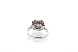 Bague vintage diamant de 1,02 carats en platine - Castafiore