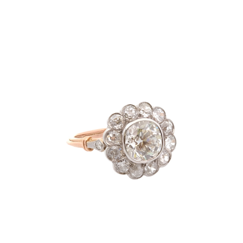 Bague vintage diamant de 2,07cts - Castafiore