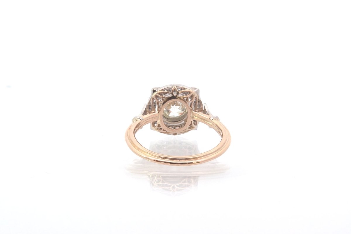 Bague vintage diamants en or et platine - Castafiore