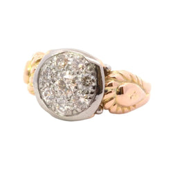 Bague vintage diamants en or et platine - Castafiore