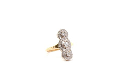 Bague vintage diamants en or et platine - Castafiore