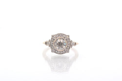 Bague vintage diamants en or et platine - Castafiore