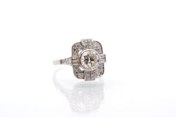 Bague vintage diamants en platine - Castafiore