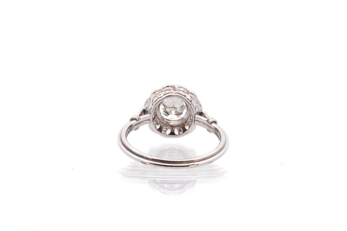 Bague vintage diamants en platine - Castafiore