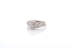 Bague vintage diamants en platine - Castafiore