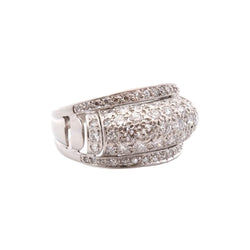 Bague VINTAGE en or blanc diamants - Castafiore