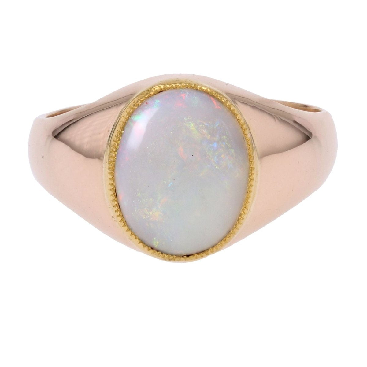 Bague Vintage en or rose et opale - Castafiore