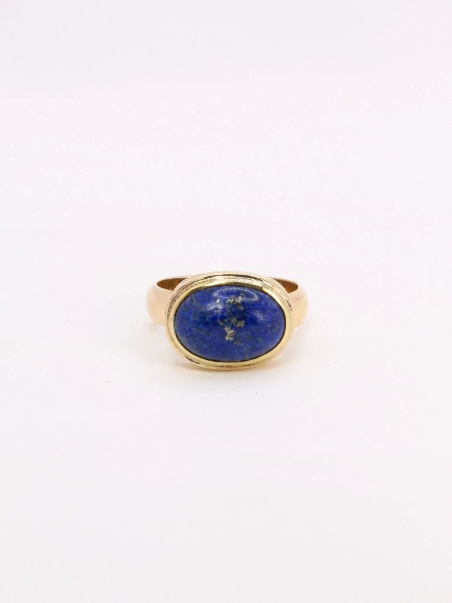 Bague vintage lapis lazuli or jaune - Castafiore